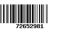 Código de Barras 72652981