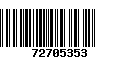 Código de Barras 72705353