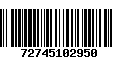 Código de Barras 72745102950