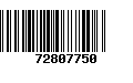 Código de Barras 72807750