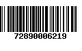 Código de Barras 72890006219