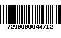 Código de Barras 7290000044712