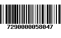 Código de Barras 7290000058047