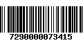 Código de Barras 7290000073415