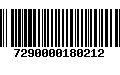 Código de Barras 7290000180212