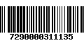 Código de Barras 7290000311135