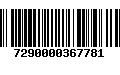 Código de Barras 7290000367781