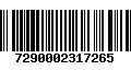 Código de Barras 7290002317265