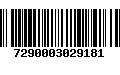 Código de Barras 7290003029181