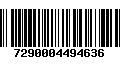 Código de Barras 7290004494636