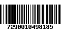 Código de Barras 7290010498185