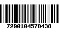 Código de Barras 7290104570438