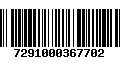 Código de Barras 7291000367702