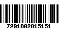 Código de Barras 7291002015151