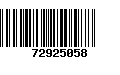 Código de Barras 72925058