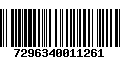 Código de Barras 7296340011261