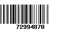 Código de Barras 72994870