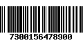 Código de Barras 7300156478900