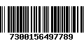 Código de Barras 7300156497789