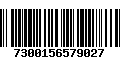 Código de Barras 7300156579027