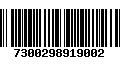 Código de Barras 7300298919002