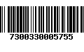 Código de Barras 7300330005755