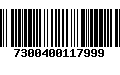 Código de Barras 7300400117999