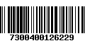 Código de Barras 7300400126229