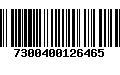 Código de Barras 7300400126465