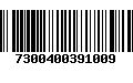 Código de Barras 7300400391009