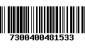 Código de Barras 7300400481533