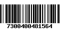 Código de Barras 7300400481564