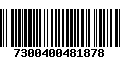 Código de Barras 7300400481878