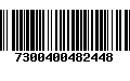 Código de Barras 7300400482448