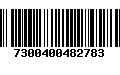 Código de Barras 7300400482783