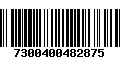 Código de Barras 7300400482875