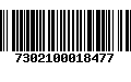 Código de Barras 7302100018477