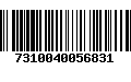 Código de Barras 7310040056831