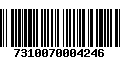 Código de Barras 7310070004246