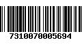 Código de Barras 7310070005694