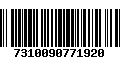 Código de Barras 7310090771920