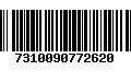 Código de Barras 7310090772620