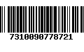 Código de Barras 7310090778721