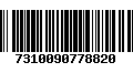 Código de Barras 7310090778820