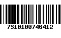 Código de Barras 7310100746412