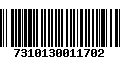 Código de Barras 7310130011702