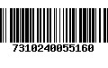 Código de Barras 7310240055160