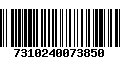 Código de Barras 7310240073850