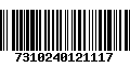 Código de Barras 7310240121117