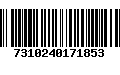 Código de Barras 7310240171853